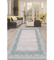 Dijital Kaymaz Taban Yıkanabilir Modern Renkli Salon Halısı Mutfak Halısı Yolluk ND-HT-1463 (Mavi)