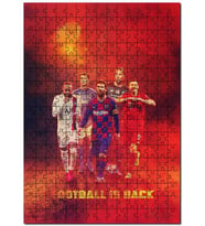Cakapuzzle Neymar Ronaldo Messi Levandowski Virgil  Puzzle Yapboz MDF (Ahşap) (1000 Parça)