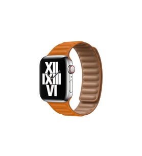 BİPOWER Apple Watch 38-40mm KRD14 Deri Kordon (Turuncu)
