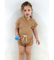 KD43015.Kaşkorse Armalı Çıtçıtlı Body 3-6/6-9/9-12/18-24AY (Kahverengi)