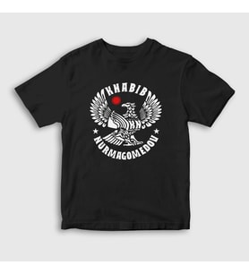 Presmono Unisex Çocuk Beyaz Eagle V3 Ufc Khabib Nurmagomedov T-Shirt 314349tt (Siyah)