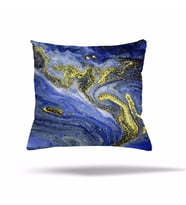 Geometrik Batik Desen Gizli Fermuarlı Yastık Kılıfı Kırlent Kılıfı Koltuk Yastık Kılıfı  (Lacivert)