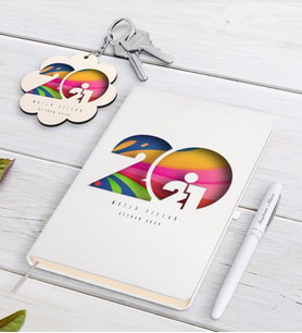 BK Gift Kişiye Özel 2024 Mutlu Yıllar Siyah Defter Kalem ve Anahtarlık Hediye Seti-11 (Model 2)