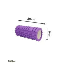 CKSpor Kısa Foam Roller Masaj Köpüğü Köpük Rulo Yuvarlama Köpüğü CKS44 (Mor)