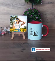 Kız Kulesi Fotoğraflı Dekoratif Taş, Kupa Bardak Beyaz HediyeArkadaşa Hediye (Model 2)