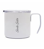 İsme Özel Çelik Bardak 350 Ml - Renk Seçenekli (Beyaz)