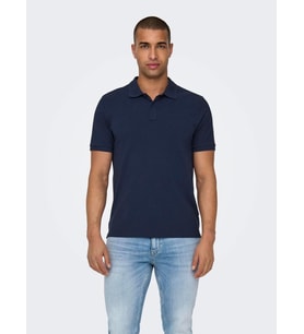 Only & Sons Erkek Polo Yaka Slim T-shirt - 22029044 (Lacivert)