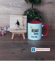 İnşaat Mühendisi Fotoğraflı Dekoratif Taş, Kupa Bardak Beyaz Hediye (Model 2)