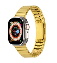 Cepustik Apple Watch Ultra 49mm Zore KRD-82 Metal Kordon (Gold)