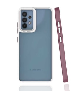 Samsung Galaxy A32 4G Kılıf Koruyucu Mat Mima Kapak (Mürdüm)