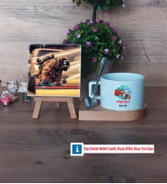 İtfaiyeci Fotoğraflı Dekoratif Taş, Kupa Bardak Beyaz Hediye (Model 8)