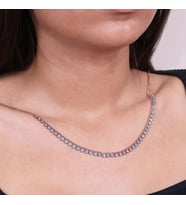 Masaliko Doğaltaş Gümüş Kolye Sb1579, 925 Ayar Gümüş Kolye (Rose)