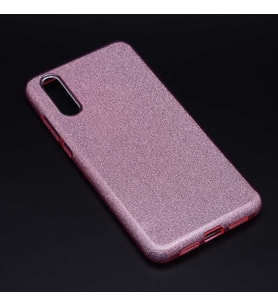Huawei P20 Kılıf Simli Parlak Shining Kapak (Rose)