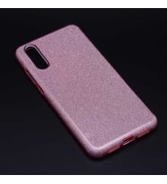 Huawei P20 Kılıf Simli Parlak Shining Kapak (Rose)