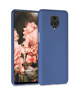 Matte Silicone Xiaomi Redmi Note 9S Kılıf (Lacivert)