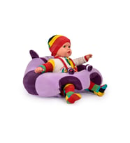 TOKKO Bebek Bebe Yatmaz Oturma Destek Minderi - Bebek Koltuğu - Büyük Bebek Oturağı Bebeyatmaz (Lila - Mor)