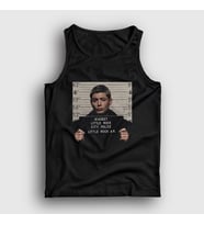 Presmono Unisex Beyaz Dean Winchester Jail Supernatural Atlet 507818tt (Siyah)