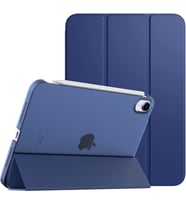 Apple iPad Air 5 10.9 2022 M1 Kılıf PU Deri Smart Standlı Case A2588 A2589 A2591 (Lacivert)