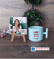 İspanyolca Öğretmeni Fotoğraflı Dekoratif Taş, Kupa Bardak Beyaz HediyeÖğretmenler Günü Hediyesi (Model 12)