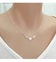 Melek Kanat Harfli  925 Ayar Gümüş Kolye (Gümüş)