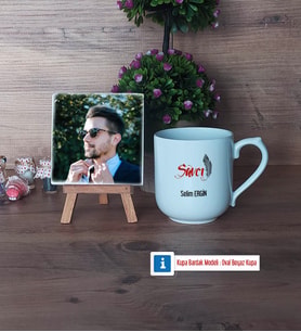 Savcı Fotoğraflı Dekoratif Taş, Kupa Bardak Beyaz Hediye (Model 5)
