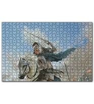 Cakapuzzle Savaş Şovalye At Görseli  Puzzle Yapboz MDF (Ahşap) (1000 Parça)