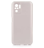 Xiaomi Redmi Note 10S Kılıf Kamera Çıkıntılı Soft Silikon (Gold)