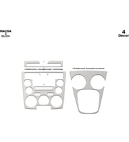 Meriç® Mazda 2 Ön Torpido Kaplama Maun 4 Parça 2003-2006 (Alüminyum)