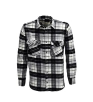 Erkek Çift Cepli Kapaklı Regular Fit Oduncu Gömlek BGL-ST03253 (Siyah)