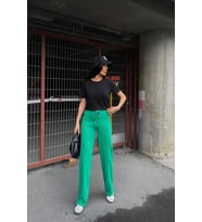 Gri Kaşkorse Kadın Pantolon (Yeşil)