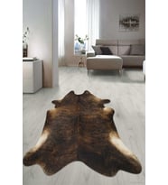 Dijital Baskılı Kaymaz Taban Yıkanabilir Lazer Kesim Salon Halısı Yolluk NLZR-SD-52 (Kahverengi)