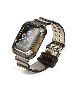 Apple Watch 42mm KRD-27 Silikon Kordon (Siyah)