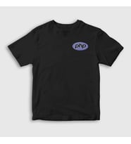 Presmono Unisex Çocuk Beyaz Php Coder Programmer Developer Yazılımcı T-Shirt 337460tt (Siyah)