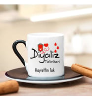 Diyaliz Teknikeri Türk Kahvesi Fincanı (Siyah)