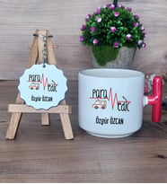Paramedik Hediye Seti Kupa Bardak T Kulplu ve Anahtarlık Tıp Bayramı Hediyesi (Model 1)