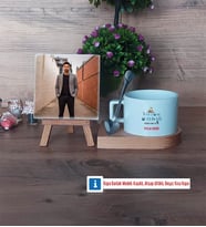 Erkek Türk Dili ve Edebiyatı Öğretmenine Hediye Fotoğraflı Dekoratif Taş, Kupa Bardak Beyaz Hediye (Model 8)