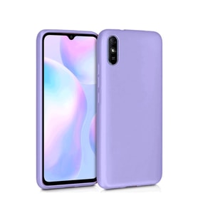Xiaomi Redmi 9A Kılıf Kamera Korumalı Silikon Rubber Arka Kapak (Lila)