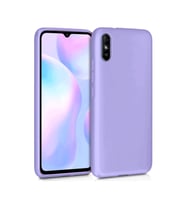 Xiaomi Redmi 9A Kılıf Kamera Korumalı Silikon Rubber Arka Kapak (Lila)