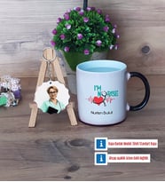 Hemşire Kupa Bardak Beyaz ve Fotoğraflı Ahşap Anahtarlık HediyeTıp Bayramı Hediyesi Hemşireler Günü Hediyesi (Model 9)