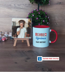 Rehber Öğretmen Fotoğraflı Dekoratif Taş, Kupa Bardak Beyaz Hediye (Model 2)