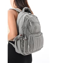 Büyük Boy Ultra L,x Maymuncuk Su İtici Özellikli Unisex Sırt Çantası (Gri)