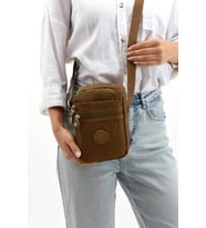 Mini Bayan Postacı Çanta Çapraz Askılı Kadın Omuz Çantası Telefon Çantası 571 Collection 14*20 Cm (Taba)