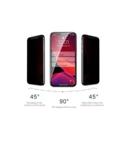 Apple Iphone 11 Ekran Koruyucu Privacy Gizlilik Filtreli Hayalet Cam 9h (Beyaz)
