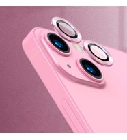 Vendas iPhone 13 Mini Lins Serisi Renkli Çerçeveli Kamera Lens Koruyucu (Pembe)