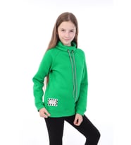 Toontoy Kız Çocuk Baskılı Sweatshirt (Çimen Yeşili)