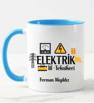Elektrik Teknikeri Kupa Bardağı (Mavi)