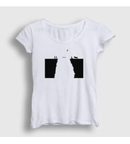 Presmono Kadın Sarı Trench V3 Twenty One Pilots T-Shirt 120619tt (Beyaz)
