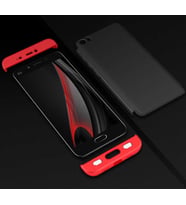Xiaomi Mi 5 Kılıf Zore Ays Full Koruma Kılıf (Siyah-Kırmızı)