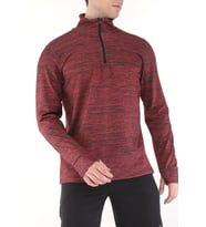 Ghassy Co. Erkek Running Nem Emici UV Güneşten Koruma Parmaklık Detaylı Uzun Kollu Outdoor Tshirt (Bordo)