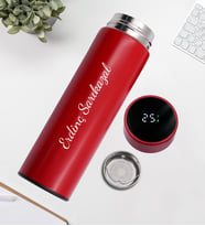 Kişiye Özel Kendin Tasarla 500 ML Dereceli Termos (Kırmızı)
